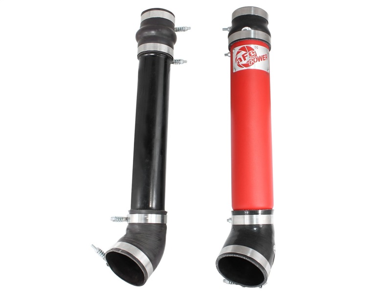 Dodge Trucks Intercooler Tube - Cold Side - aFe - BladeRunner 3-1/2 IN Aluminum Cold Charge Pipe - Red - `94-`02