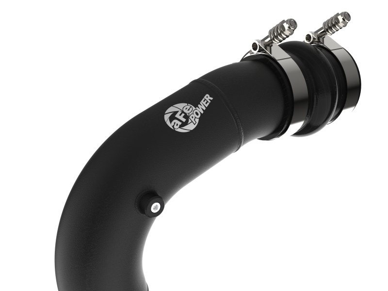 Ford Diesel Trucks Intercooler - aFe - BladeRunner 3 IN Aluminum Hot and Cold Charge Pipe Kit - Black - `08-`10