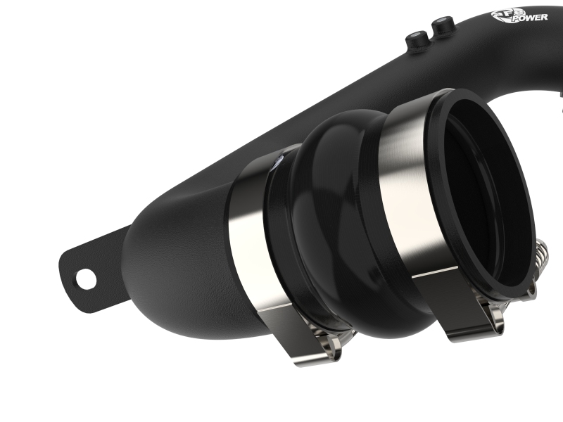 Ford Diesel Trucks Intercooler - aFe - BladeRunner 3 IN Aluminum Hot and Cold Charge Pipe Kit - Black - `08-`10