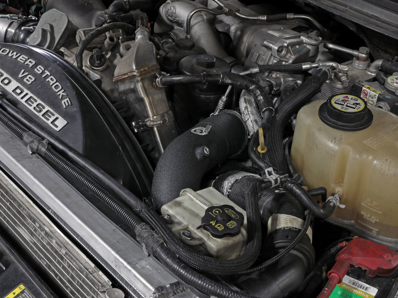 Ford Trucks Intercooler Kit - aFe - BladeRunner Hot Charge Pipe - Black - `08-`10