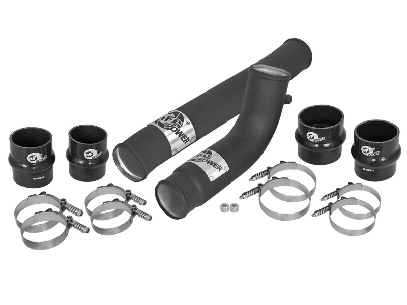 Dodge Trucks Intercooler Tubes - aFe - BladeRunner 2.75in Hot 3.5in Cold Side - Black - `10-`12