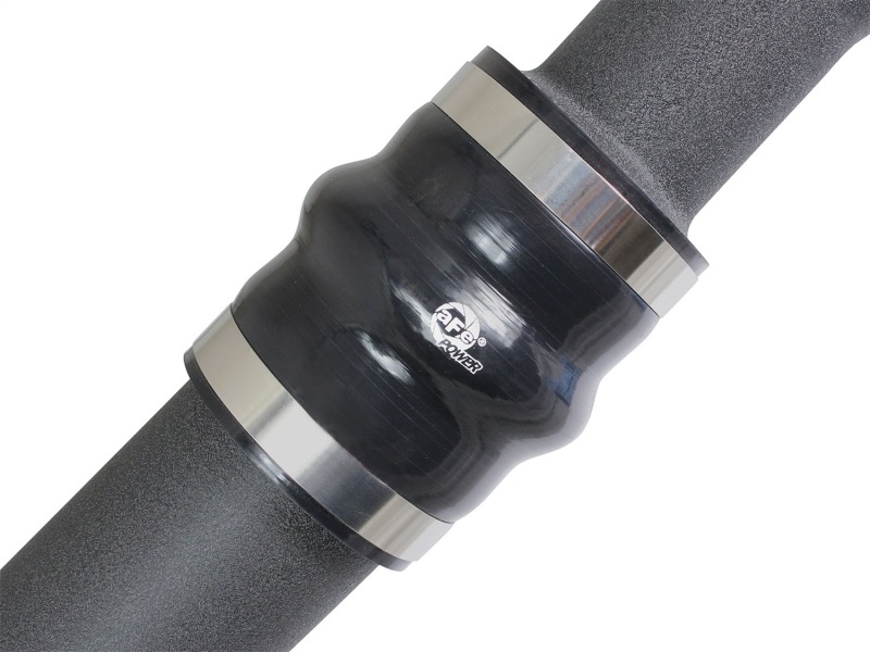 Ford F-150 Intercooler Tubes - Hot Side - aFe - Bladerunner 3 IN Aluminum - Black - `15-`19