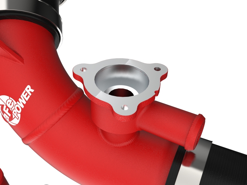 Toyota Land Cruiser Hot Charge Pipe - aFe - BladeRunner 2.5in Aluminum - Red - `22-`25