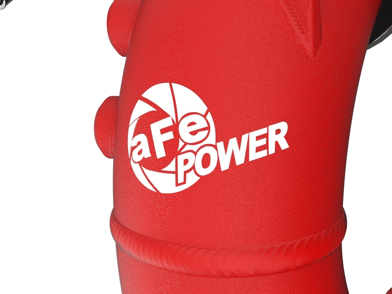 Toyota Land Cruiser Hot Charge Pipe - aFe - BladeRunner 2.5in Aluminum - Red - `22-`25