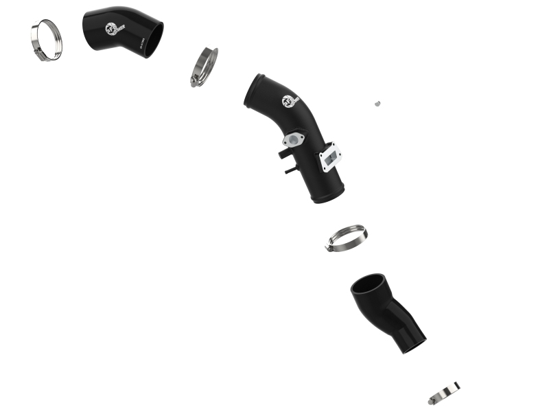 Hyundai Veloster N Cold Charge Pipe - aFe - BladeRunner 2-3/4 in Aluminum - Black - `19-`22