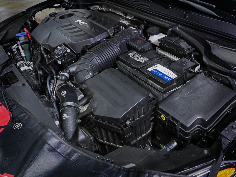 Hyundai Veloster N Cold Charge Pipe - aFe - BladeRunner 2-3/4 in Aluminum - Black - `19-`22
