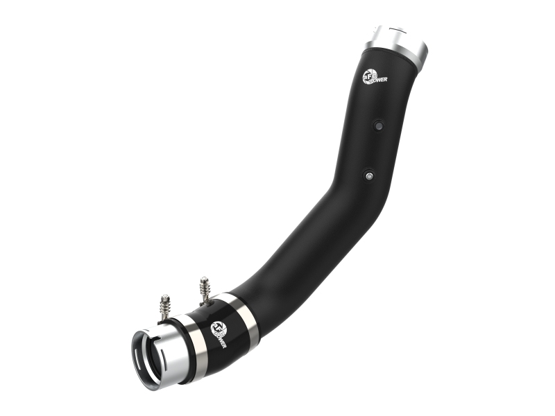 GMC Diesel Trucks Cold Charge Pipe - aFe - BladeRunner 3.5in Aluminum - Black - `24-`25