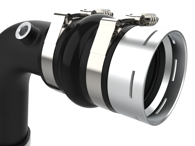 Ford Diesel Trucks Charge Pipe Kit - aFe - BladeRunner 3 IN Aluminum Hot and Cold - Black - `23-`25