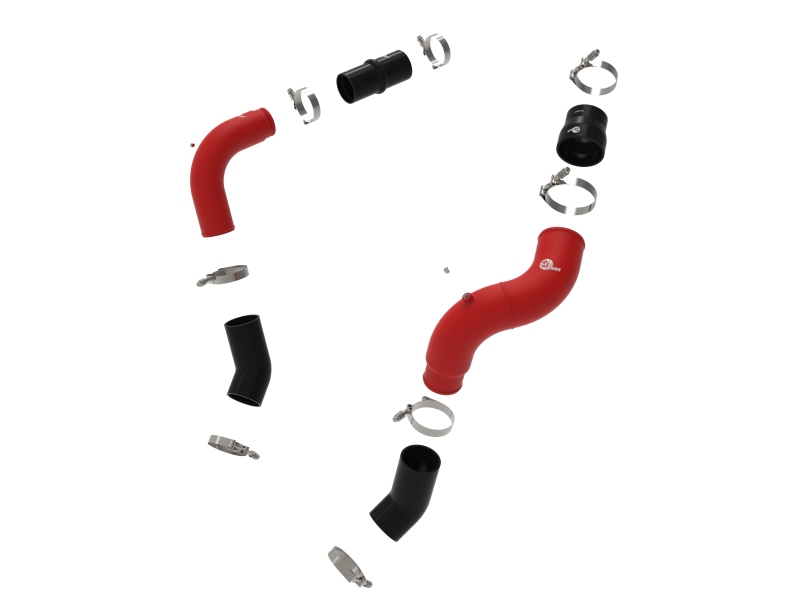 RAM Diesel Trucks Intercooler Pipe Kit - aFe - BladeRunner, Hot and Cold Charge Pipes - Red - `25-`26
