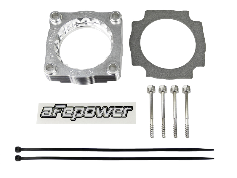 BMW 4 Series Throttle Body Spacer - aFe - Silver Bullet - Silver - `12-`16