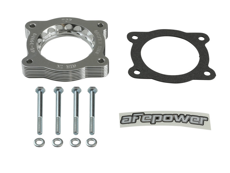 Chevrolet Silverado 1500 Throttle Body Spacer - aFe - Silver Bullet - Silver - `07-`13