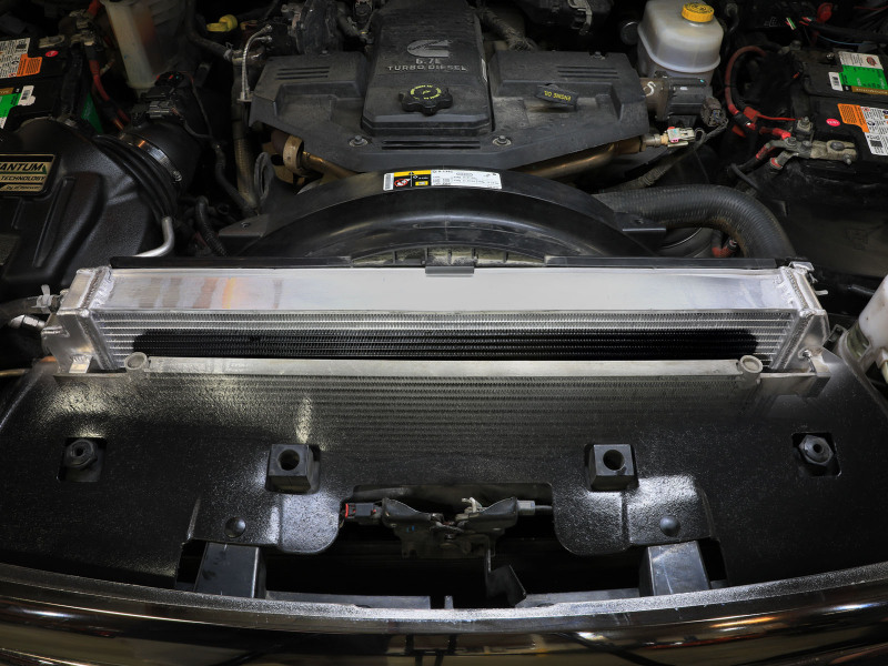 RAM Diesel Trucks Radiator - aFe - BladeRunner Street Series - Brushed Aluminum - `13-`18