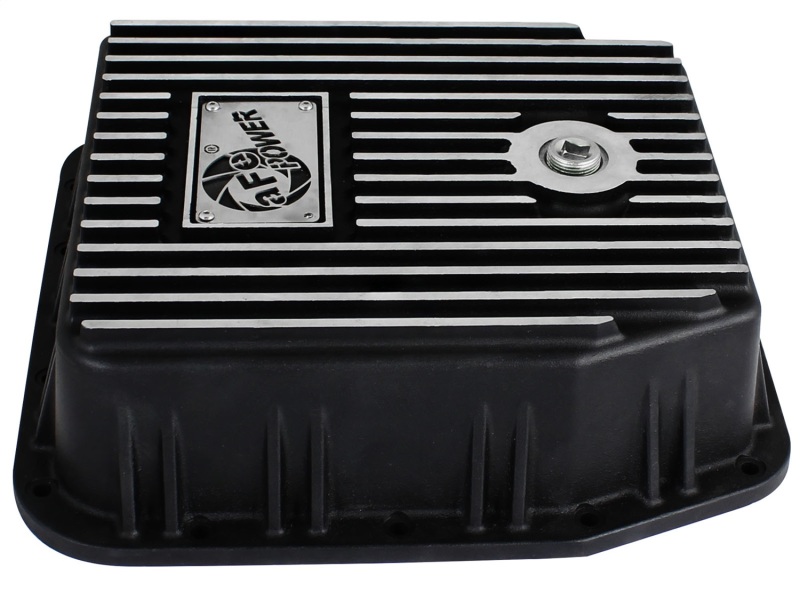 Ford Trucks Transmission Pan - aFe - Pro Series w/ Machined Fins - Black - `94-`08