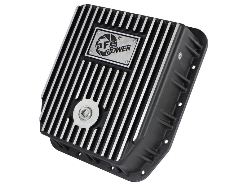 Ford Trucks Transmission Pan - aFe - Pro Series w/ Machined Fins - Black - `94-`08