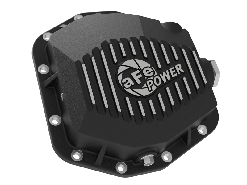 Ford Ranger Differential Cover - Rear - aFe - Pro Series Black w/ Machined Fins - Black - `19-`23