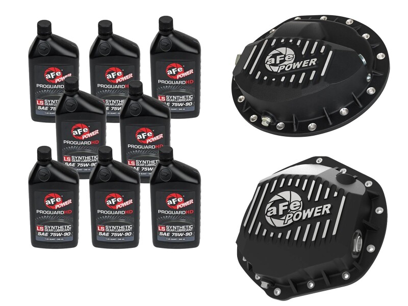 Dodge Trucks Diff Cover Kit - Front + Rear - aFe - `03-`13