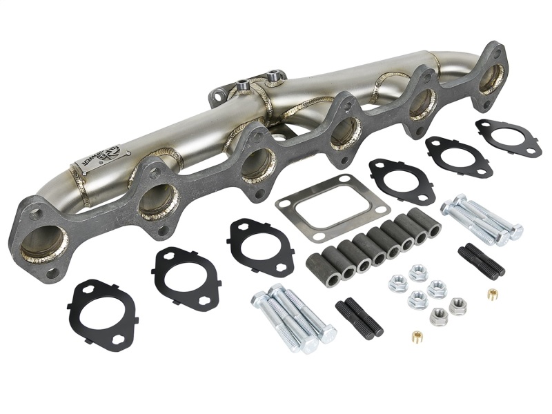 Dodge Diesel Trucks Performance Exhaust - aFe - Twisted Steel Header Turbo Manifold (T4) - `98-`02