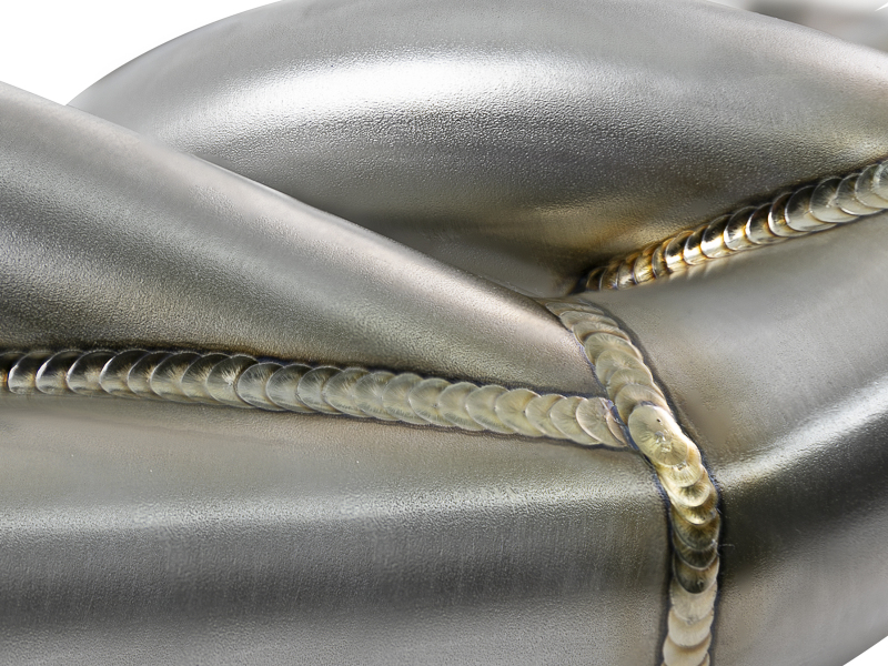 Ford Diesel Trucks Performance Exhaust - aFe - Twisted Steel Shorty Headers - Brushed Finish - `03-`07