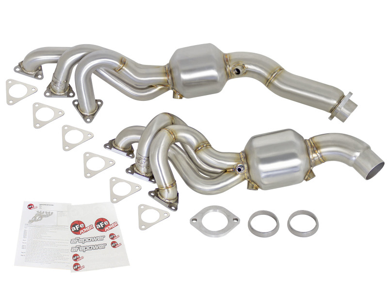 BMW M3 Headers - aFe - Twisted Steel, Catted - `01-`06