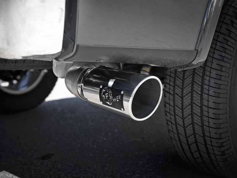 Ford F-150 Performance Exhaust - aFe - DPF Back, Atlas 4in Aluminized Steel - Polished - `18-`20
