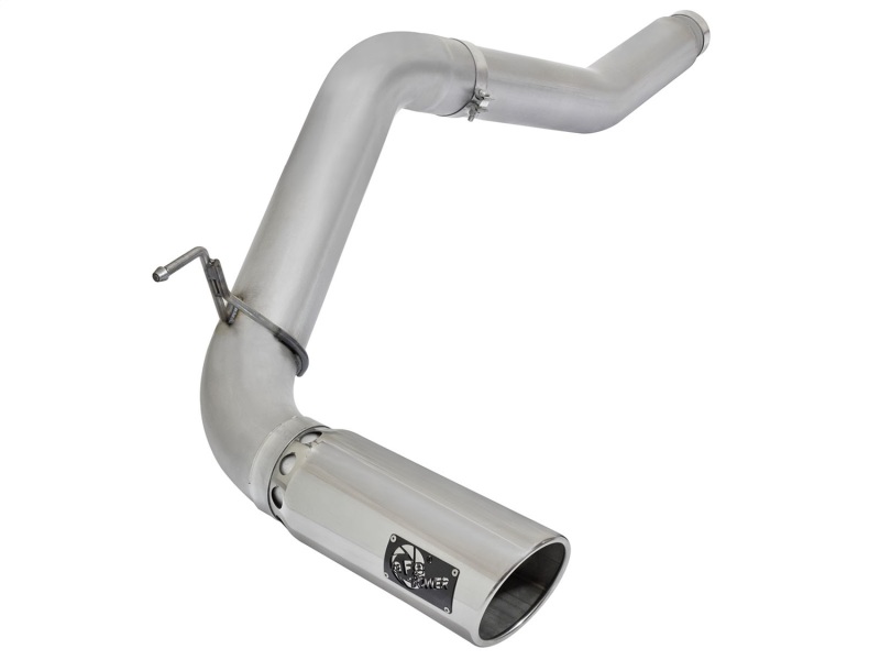 Nissan Titan XD Performance Exhaust - aFe - DPF Back, ATLAS, 5 IN Aluminized Steel - Polished - `16-`19