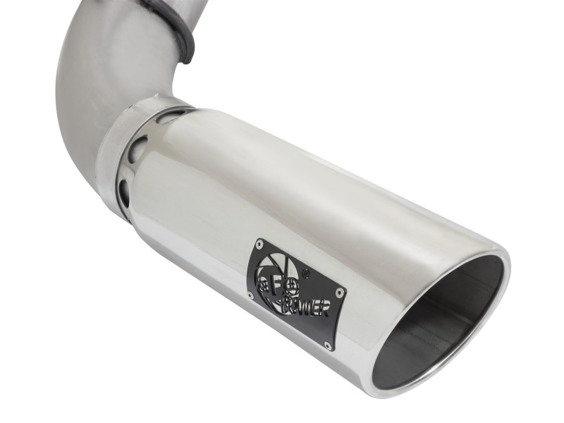 Nissan Titan XD Performance Exhaust - aFe - DPF Back, ATLAS, 5 IN Aluminized Steel - Polished - `16-`19