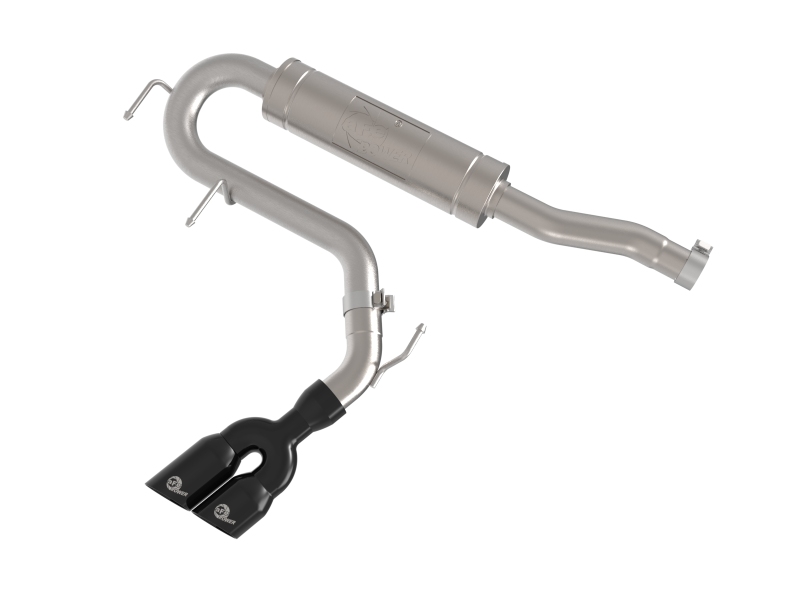 Ford Maverick Performance Exhaust - aFe - Rebel Series 2-1/2 IN 304 Stainless Steel Cat-Back - Black - `22-`26