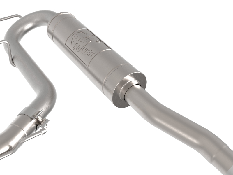 Ford Maverick Performance Exhaust - aFe - Rebel Series 2-1/2 IN 304 Stainless Steel Cat-Back w/ Polished Tip - Polished - `22-`26
