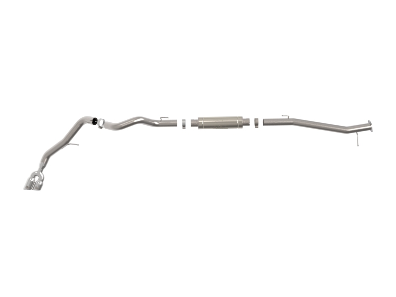 Ford Ranger Raptor Performance Exhaust - Rear-Side - aFe - Vulcan Series DPF Back - Polished - `22-`26