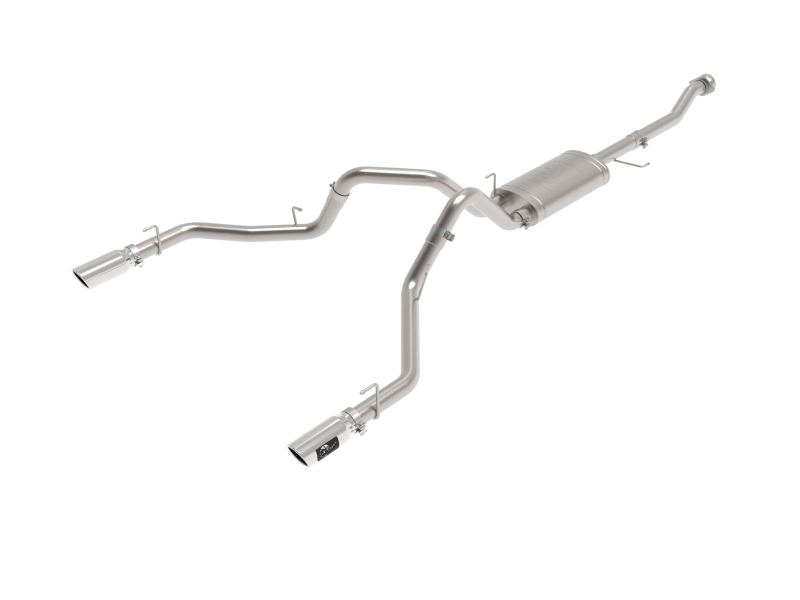 Ford F150 Performance Exhaust - Dual Rear Exit - aFe - Vulcan Series Cat Back - Polished - `21-`26