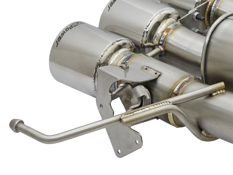 Chevrolet Corvette Performance Exhaust - Rear - aFe - MACHForce XP Axle Back 304SS w/ Carbon Fiber Tips - Polished - `14-`19