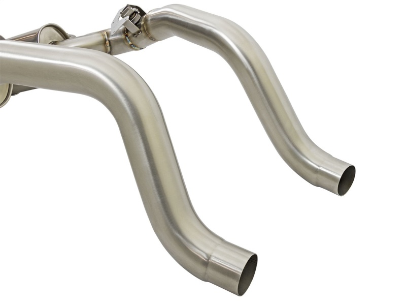 Chevrolet Corvette Performance Exhaust - Rear - aFe - MACHForce XP Axle Back 304SS w/ Carbon Fiber Tips - Polished - `14-`19
