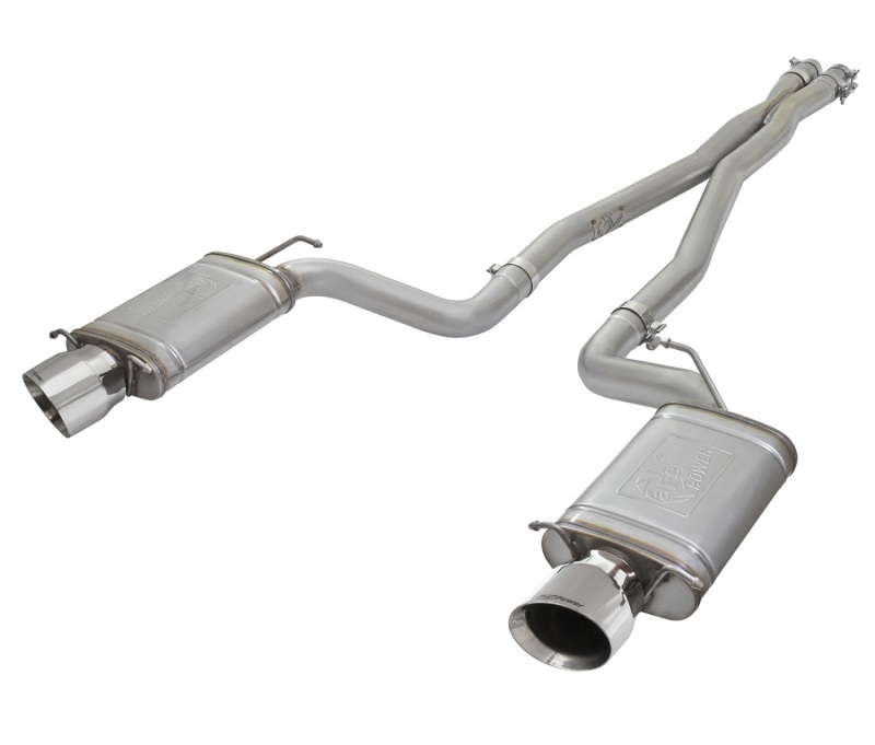 Cadillac CTS-V Performance Exhaust - Dual - aFe - Mach Force-Xp Cat Back - Polished - `09-`15