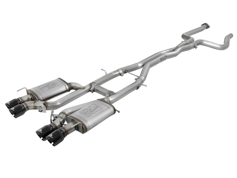 Cadillac ATS-V Performance Exhaust - aFe - MACH Force-Xp Cat Back - Black - `16-`17