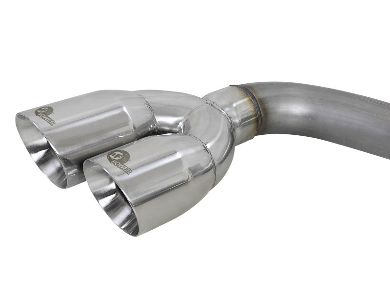 Chevrolet Silverado 1500 Performance Exhaust - aFe - Vulcan Series 3in 304SS Cat-Back w/ Polished Tip - `19-`25