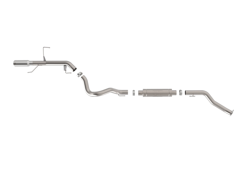 Toyota Land Cruiser Performance Exhaust - Rear - aFe - Vulcan Series 3 IN Stainless Steel Rear Exit - Polished - `22-`26