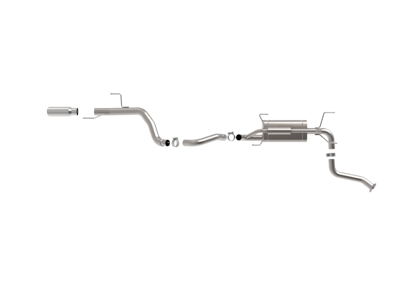 Toyota Land Cruiser Performance Exhaust - aFe - Vulcan Series Cat-Back - Polished - `24-`25