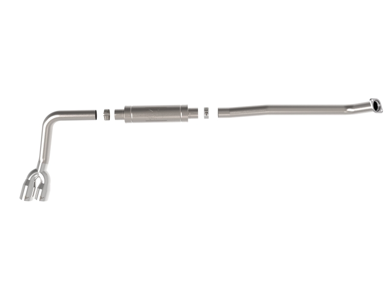 Toyota Hilux Performance Exhaust - aFe - Rebel Series DPF Back, Dual 4 IN Diameter Tip - Polished - `15-`26