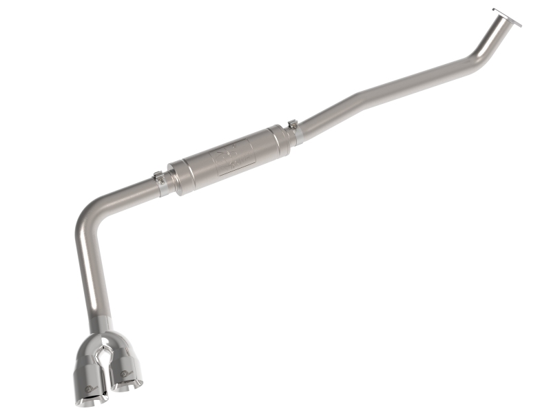 Toyota Hilux Performance Exhaust - aFe - Rebel Series DPF Back, Dual 4 IN Diameter Tip - Polished - `15-`26