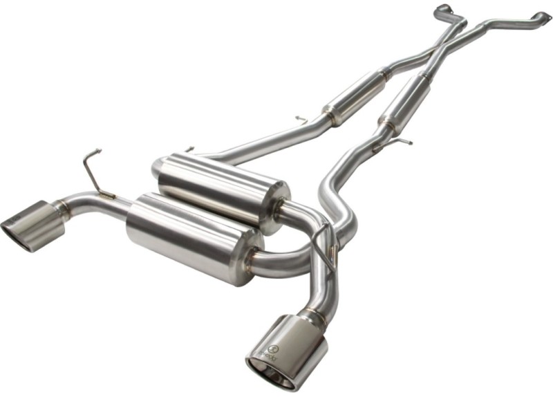 Infiniti Q60 Performance Exhaust - aFe - Cat Back - Polished - `14-`15