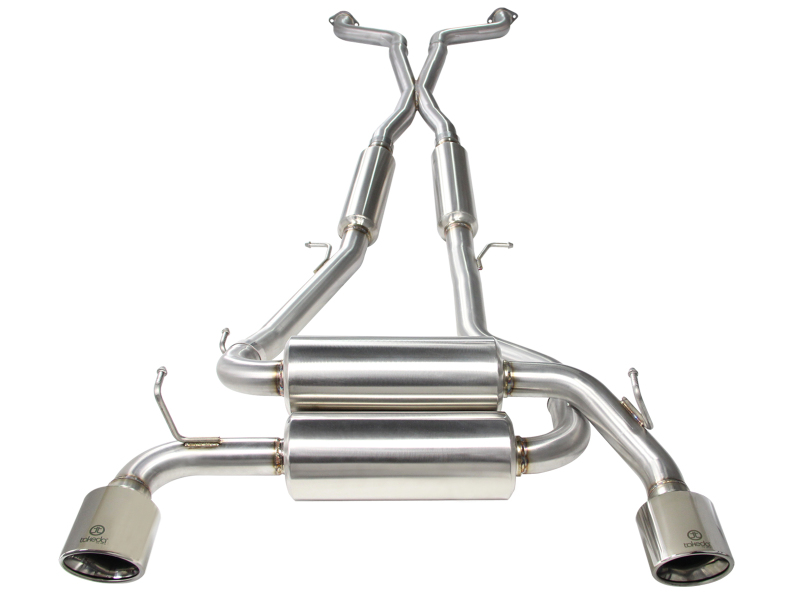 Infiniti Q60 Performance Exhaust - aFe - Cat Back - Polished - `14-`15