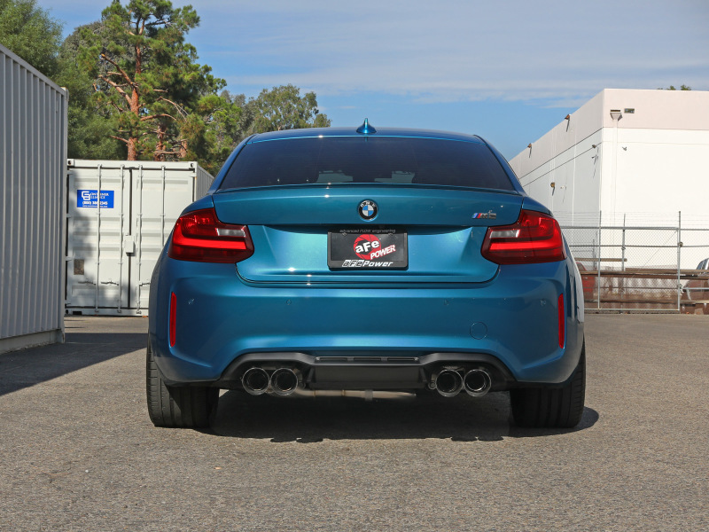 BMW M2 Performance Exhaust - aFe - MACH Force-Xp Cat-Back - Polished - `16-`18