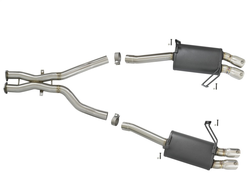 BMW Z4 Performance Exhaust - Rear - aFe - MACH Force-Xp Cat Back - Polished - `05-`08