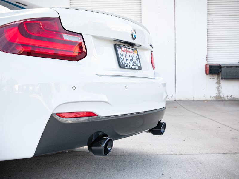 BMW M235i Performance Exhaust - aFe - Cat Back, MACH Force-XP - Black - `14-`16
