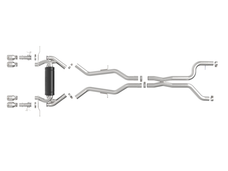 BMW M2 Performance Exhaust - aFe - MACH Force-Xp Cat-Back - Polished - `23-`25