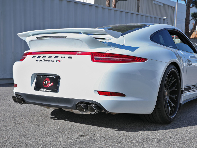 Porsche 911 Carrera Performance Exhaust - aFe - MACH Force-XP Cat Back with Carbon Fiber Tips - `12-`16