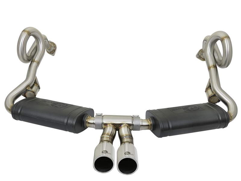 Porsche Cayman Performance Exhaust - aFe - MACH Force-Xp Cat Back - Polished - `13-`16