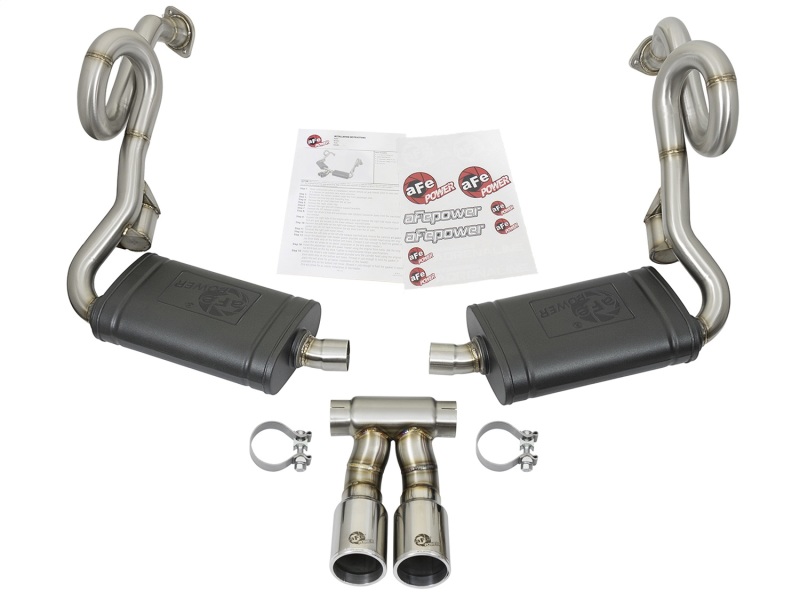 Porsche Cayman Performance Exhaust - aFe - MACH Force-Xp Cat Back - Polished - `13-`16