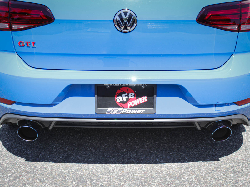 Volkswagen GTI Performance Exhaust - aFe - Axle Back, MACH Force-Xp - Black - `18-`20