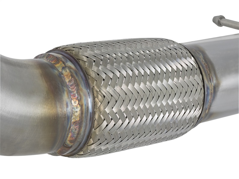 Honda Civic Type R Performance Exhaust - Rear - aFe - Twisted Steel 3in Mid-Pipe - `17-`21